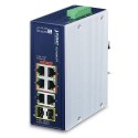 PLANET IGS-824UPT  Industrial 4-Port 10/100/1000T 802.3bt PoE + 2-Port 10/100/1000T + 2-Port 100/1000X SFP Gigabit Ethernet Switch